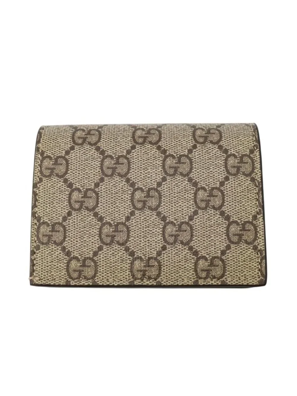 Gucci Bifold Wallet GG Supreme Bananya Compact Leather